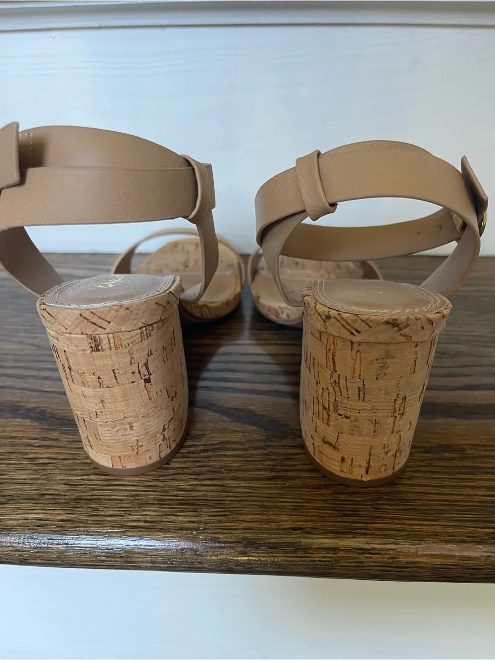 Block Heel Ankle Strap Sandals - Toffee